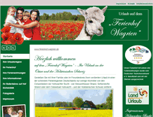 Tablet Screenshot of ferienhof-wagrien.de